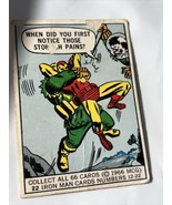 1966 Donruss Marvel Super Heroes trading card #22 - Iron Man - stomach p... - $181.92 MXN