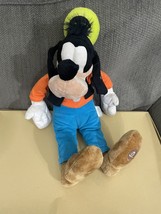 Disney Store Goofy Plush Figure Stuffed Animal Lovey Toy Floppy Hoop Retail 16” - £16.52 GBP