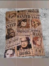 one piece anime wanted poster 40 x50 throw blanket - $30.00
