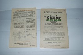 Vintage Pair Robertshaw Electric Oven Heat Control Booklets Cooking Sugg... - $14.99