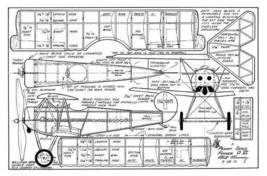 WC Hannan Peanut Scale Plans Fokker D V1 Rubber Power 1971 - £5.57 GBP