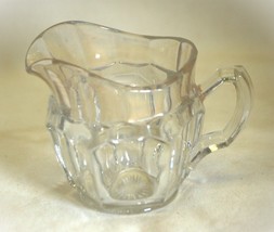 Clear Glass Creamer Starburst Bottom Unknown Maker - £13.47 GBP