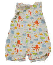 VTG Gymboree 2004 Baby Girl Clothes Bubble Romper At the Sea Ocean Outfi... - $29.69