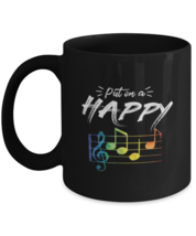 Coffee Mug Funny Put on a happy face Music Note  - £15.92 GBP