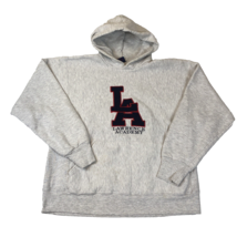 Vintage Lawrence Academy Prep School Heavyweight Gray Hoodie Size XL USA... - $49.49
