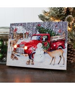 Christmas Truck led Lighted Tabletop Canvas Print - $549.33 MXN