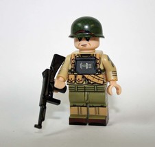 Building Block Ranger Coporal D Day WW2 soldier Army Minifigure US Toy Minifigur - £6.39 GBP