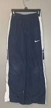 Boy&#39;s Nike Athletic Pants With Lining, Blue, Gray, White Stripe, Size Small - £11.04 GBP