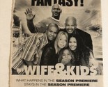 My Wife &amp; Kids Tv Series Print Ad Vintage Damon Wayans Michael Jordan TPA2 - £4.74 GBP