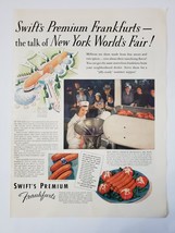 1939 Swift Premium Frankfurts Vintage Print Ad Talk Of The New York World&#39;s Fair - £12.25 GBP