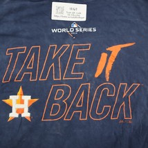 Houston Astros Shirt Men M Blue Majestic MLB World Series Take it Back Graphic T - £8.52 GBP