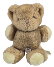 Vintage Eden Toys Wind Up Musical Lullaby Teddy Bear Brown No Bow 8” SEE... - $32.66