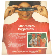 1972 Kodak Instamatic Little Camera Big Picture Kent Deluxe Print Ad 10.5x13.5 - £7.90 GBP