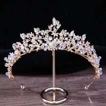 Gold Silver Bridal Crystal Tiara | wedding Princess Rose Gold  tiara |  ... - $33.99