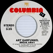 Art Garfunkel - Break Away [7&quot; 45 rpm Promo] 1976 Columbia 3-10273 - $5.69