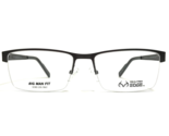Realtree Eyeglasses Frames R719 GUN Brown Rectangular Big Man Fit XL 57-... - $55.97