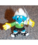 2003 Peyo Schleich Smurfs Soccer Goalie Smurf Figure New With The Tag - £15.73 GBP