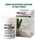 NESCO Multicheck GLUCOSE STRIPS For Glucose Level Check - 25 Test Strips - $590.22 MXN