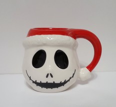 NEW RARE Nightmare Before Christmas Santa Jack Skellington Ceramic Mug 24 Oz - £17.53 GBP