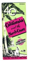 1953 Chicago North Western 40 Ways to California and the West Coast Book... - $24.82