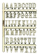 Gold Alphabet Decal Set- Choose 3 Sizes! Stick On Letters - Crafting Scr... - $4.95