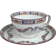 Vintage Minton Rose Multi Floral Garland Swag Teacup Cup &amp; Saucer Set - £20.97 GBP