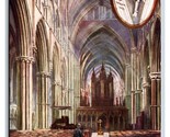 Lincoln Cathedral The Nave Lincolnshire England Raphael Tuck 7404 Postca... - $2.92