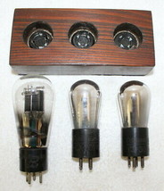 2- Vintage Cunningham CX-301A Tubes Vacuum Tubes + R.H. Macy 247 + Wood Display - £311.02 GBP