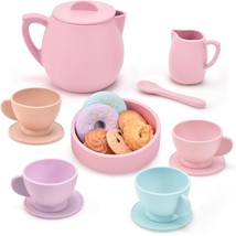 20 Pcs Silicone Tea Party Set For Little Girls Kids Toddlers Tea Set With Tea Po - £39.32 GBP