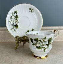 Royal  Windsor Ks White Trillium  Fine Bone China Tea Cup And Saucer Set - $20.08 CAD