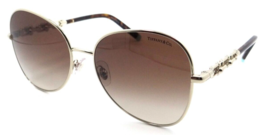 Tiffany &amp; Co Sunglasses TF 3086 60213B 57-17-140 Pale Gold / Brown Gradient - £145.67 GBP