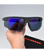 Prada PS07YS 13K05U Linea Rossa Sunglasses Matte Blue/Black Rubber Blue ... - $703.60 CAD
