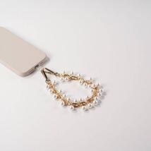 Hello Lux Metal Chain Faux Pearl Phone Wristlet Gold - $190.65 MXN Hello Lux Metal Chain Faux Pearl Phone Wristlet Gold - $190.65 MXN