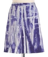 Elie Tahari HENA Front Pleat Printed Skirt in Grape Vine $268, Sz 12, Nwt! - £31.72 GBP