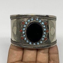 1.8&quot; Vintage Reproduced Lapis Turkmen Cuff Bracelet Tribal Small Round , B13368 - £15.96 GBP