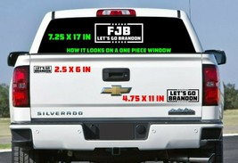 Let&#39;s Go Brandon Joe Biden FCK DieCut Vinyl Window Decal Sticker Car Truck SUV  - £3.07 GBP+