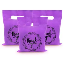 Plastic Thank You Merchandise Bags Party Present Bags Candy Cookie Treat... - £11.05 GBP