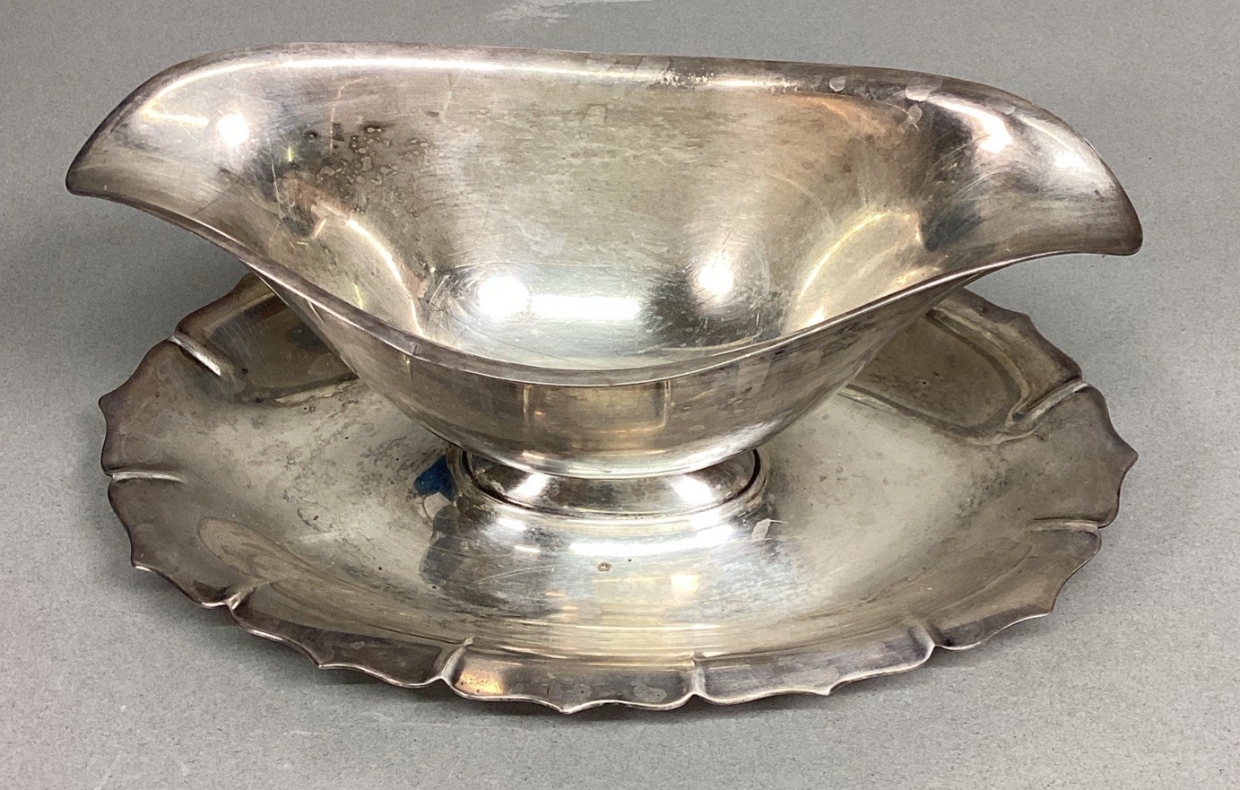 Early American International Silver Company Gravy Boat - 8x5.5” - $14.11