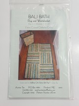Bali Bath Rug and Wastevasket Pattern by Fabric Covered Clothesline Crafts - $10.88