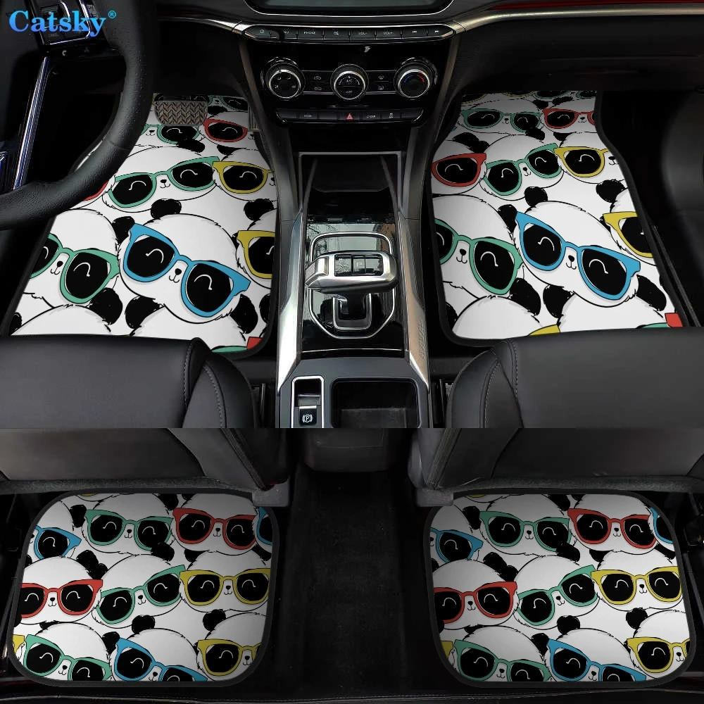 Panda, animal panda Car Floor Mats Hippie Car Mat Car Accessories Gift Stoner - £50.23 GBP