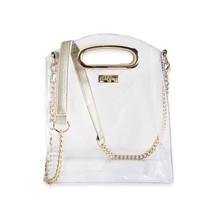 Gold Clear Stadium Gameday Festival Cooper Crossbody Bag - £30.37 GBP