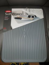 OXO Softworks Large Silicone Gray Drying Mat 16.125x12.125x.025 NEW - £26.61 GBP