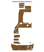 2019 Regal 28 Swim Platform Cockpit Pad Boat EVA Foam Faux Teak Deck Flo... - $16,592.28 MXN