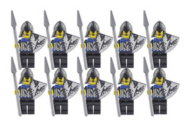 Medieval Knight Black Eagle Knights Set H 10 Minifigures Lot - £13.17 GBP