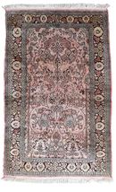 Handmade vintage Persian Tabriz silk rug 3&#39; x 4.9&#39; (94cm x 150cm) 1970s - £1,663.10 GBP