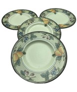 Set of 4 Mikasa GARDEN HARVEST Saucers Bread Plates Intaglio 6.5&quot; Fruit ... - $23.22