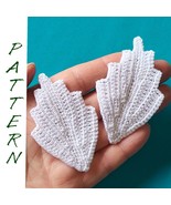 crochet leaf border pattern, motif crochet tutorial PDF, leaf pattern cr... - £9.43 GBP