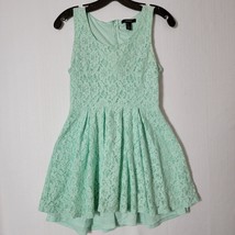 Forever 21 Womens Mini Dress Size Small Sleeveless Skater Style Mint Green - £10.28 GBP