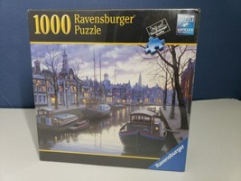 Ravensburger  Puzzle Life on the Canal 1000 Piece Premium Jigsaw  New Se... - $9.89