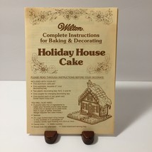 Wilton Complete Instructions Baking &amp; Decorating Holiday House Cake - $3.28
